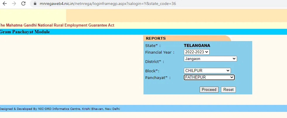 nrega telangana job card status

